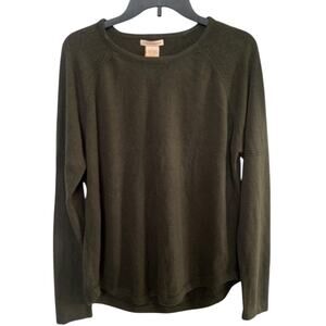 Sweet Romeo Olive Green Knit Sweater Large